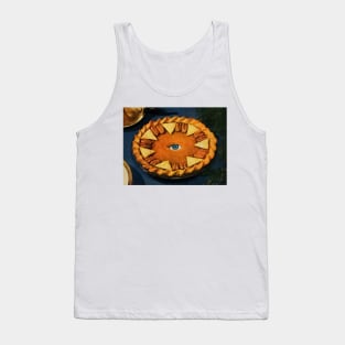 Divine Eye In The Pie - Surreal/Collage Art Tank Top